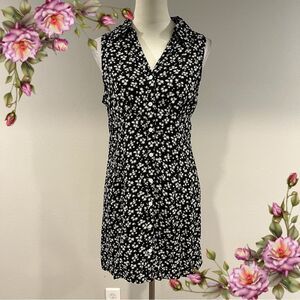 SO button down Floral Sleeveless casual Dress size medium